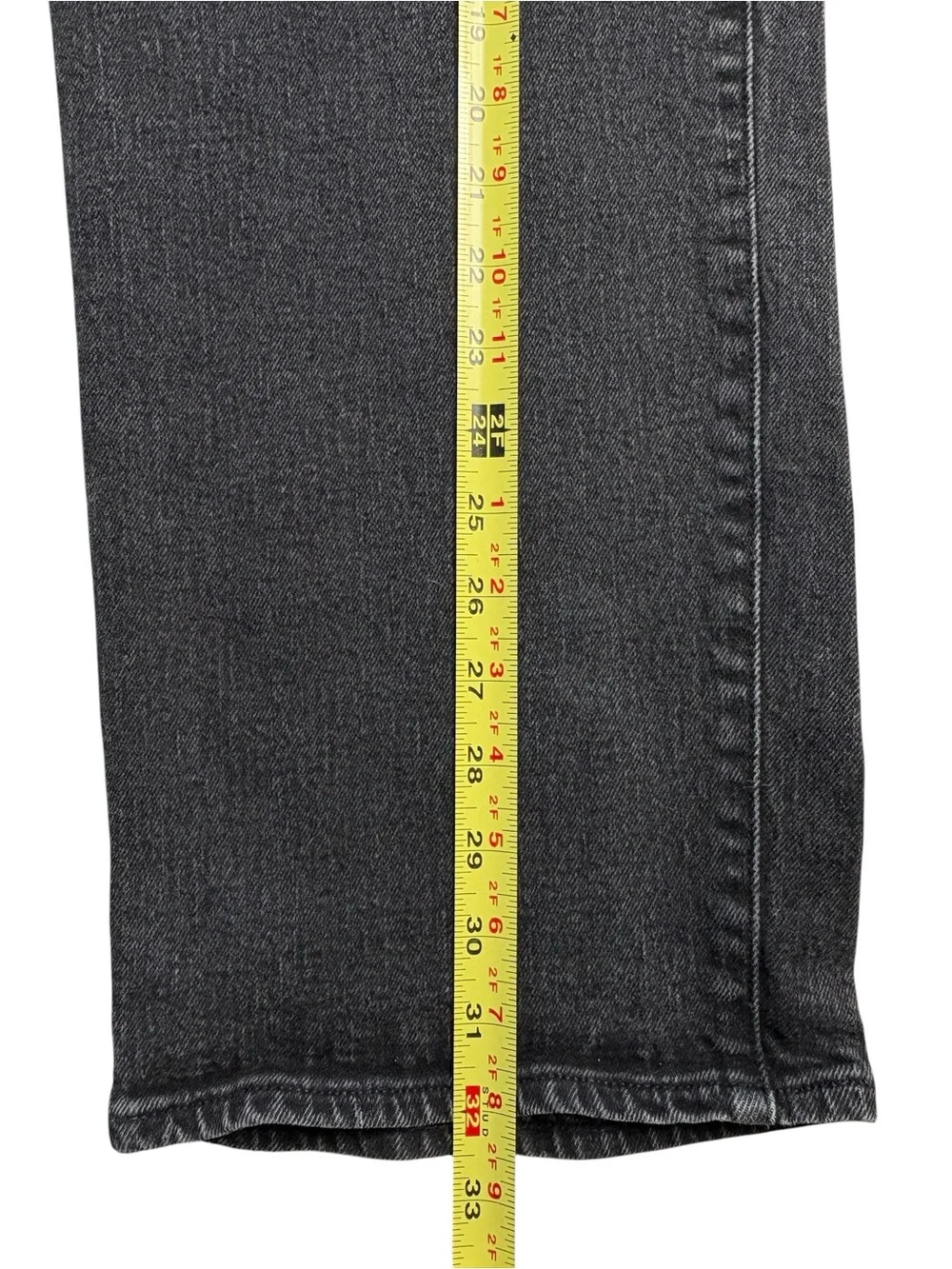 Todd Snyder Black Faded Wash Classic Fit Straight Jeans 38x32 Button Fly